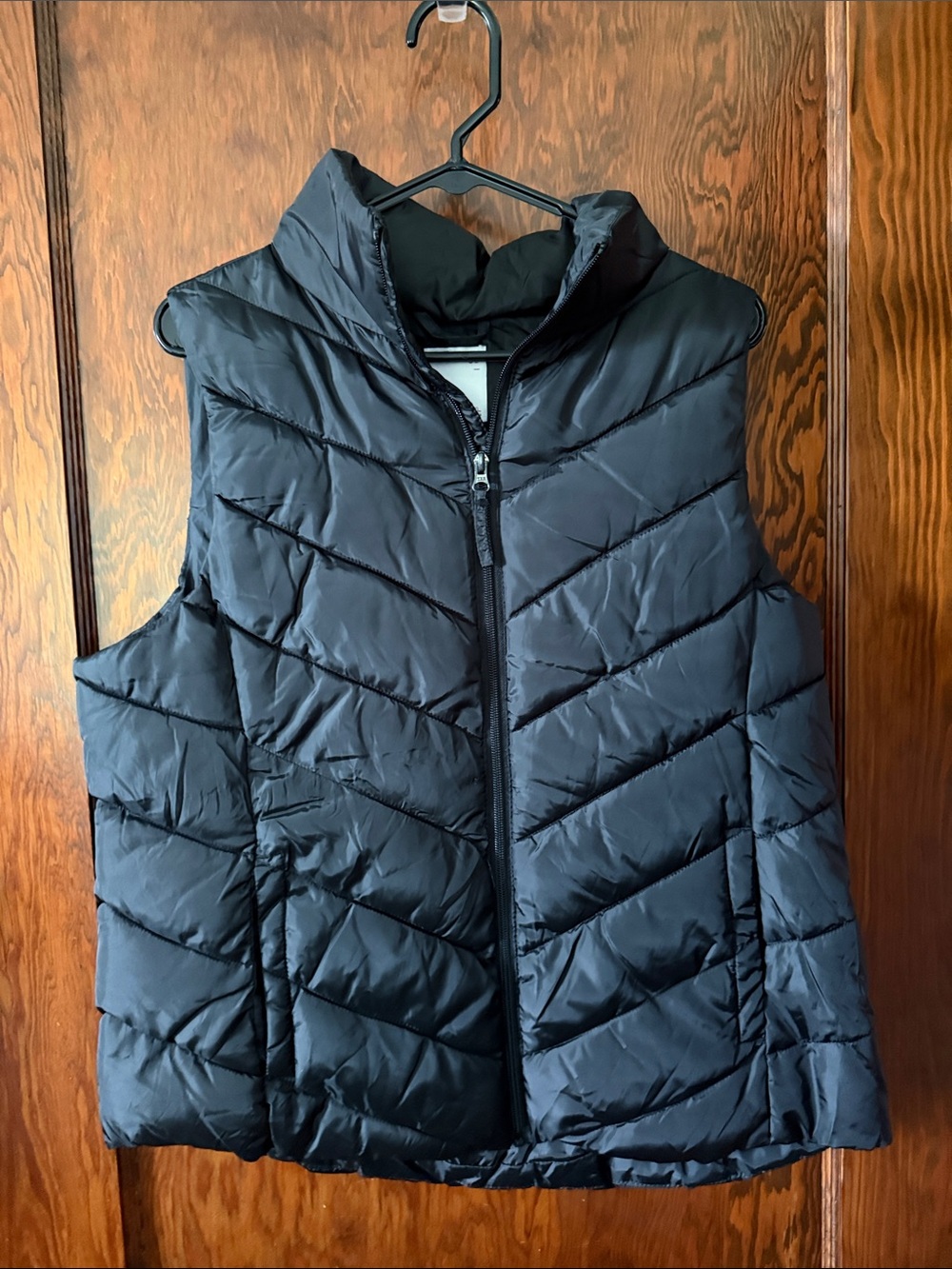 SO Black Quilted Puffer Vest - Zip Front